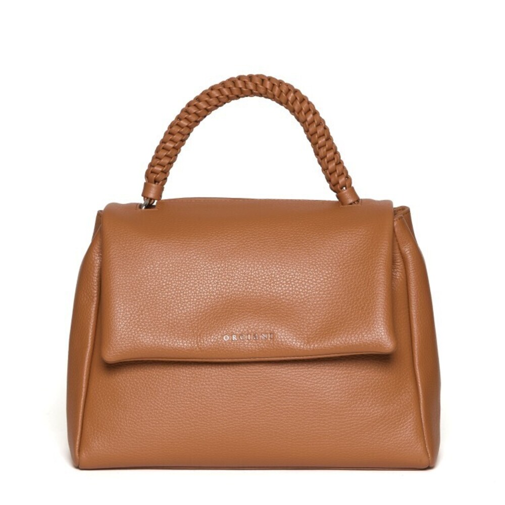 Orciani Brown Braided Leather Cigar Bag - NWT